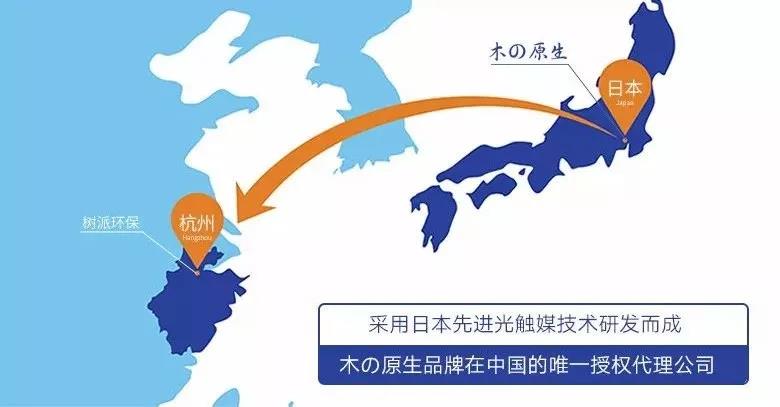 采用日本先进光触媒技术研发而成，在中国独家授权代理公司